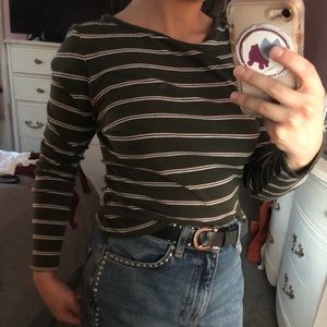 green striped long sleeve